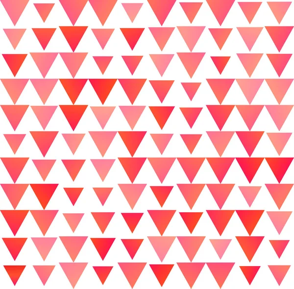 Light RED Triangles. RED gradient. Seamless vector pattern for design of fabric, wallpapers. Vector