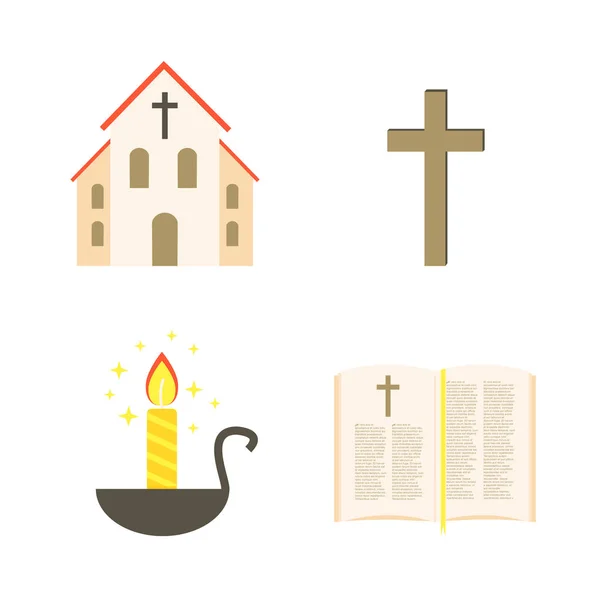 Din Icon set. Basit modern simgeler. Vektör çizim. Vektör