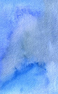 Dokular ve tasarım için soyut suluboya arka plan. Mavi.