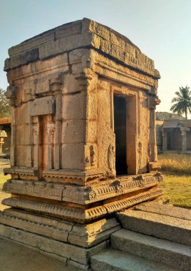 Achyuta Raya Tapınağı Harabeleri, Hampi, Karnataka, Hindistan. Antik, kutsal arkeolojik bölge, Hampi, Hindistan