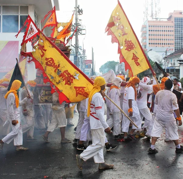 Ciudad Phuket Tailandia Octubre 2019 Festival Los Nueve Dioses Emperadores — Foto de Stock