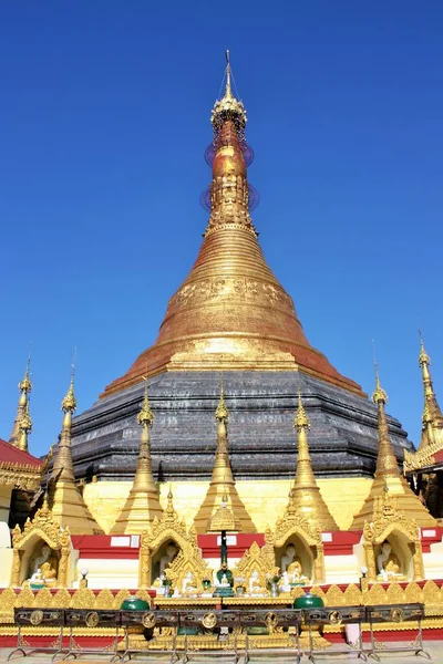 Vista Sagrada Pagoda Kyaikthanlan Pagoda Old Moulmein Mawlamyine Myanmar — Foto de Stock