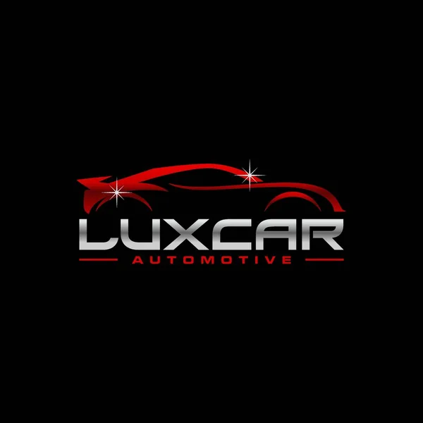 Luxus Auto Service Firma Logo Konzept Stock Illustration — Stockvektor