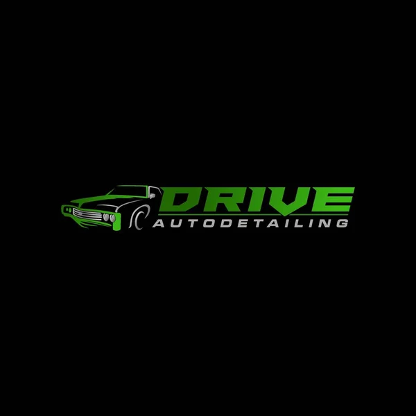 Wektor Biznesu Samochodowego Auto Pojazdu Autodetail Firmy Logo Koncepcja Ilustracja — Wektor stockowy