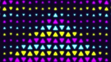 80 'lerin modası geçmiş neon dalga deseni, eğlenceli bir parti, aile tatili, Noel, Şükran Günü, Paskalya ya ya da doğum günü kutlaması için soyut bir özgeçmiş..