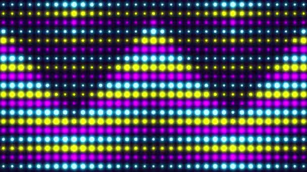 80S Old School Neon Retro Wave Patroon Lussen Geanimeerde Abstracte — Stockvideo
