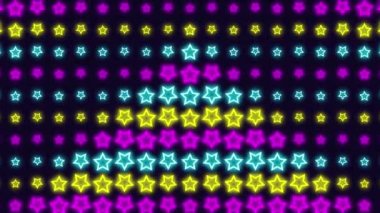 80 'lerin modası geçmiş neon dalga deseni, eğlenceli bir parti, aile tatili, Noel, Şükran Günü, Paskalya ya ya da doğum günü kutlaması için soyut bir özgeçmiş..