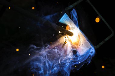 Kaynak çelik yakın çekim