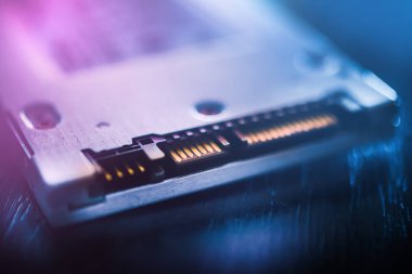 SSD Sata bağlantı noktası yakın çekim