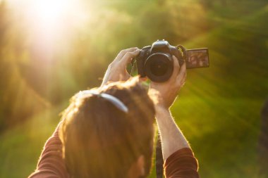 Bir selfie bir Dslr ile alarak