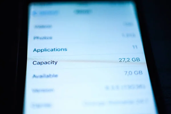 Cep telefonu hafıza kapasitesi