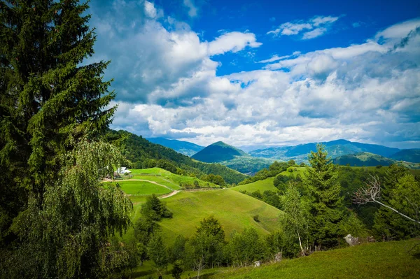 Paysage Des Stations Montagne Été — Photo