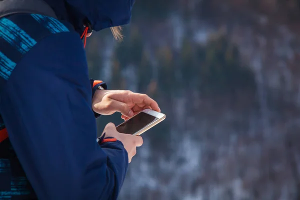 Kışın Smartphone kullanarak