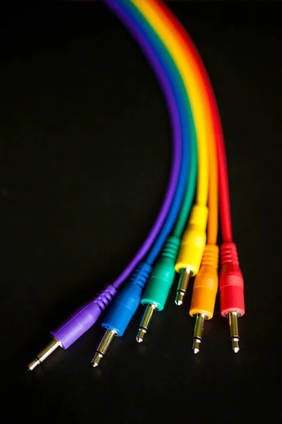 音频彩虹概念图像 免版税图库照片