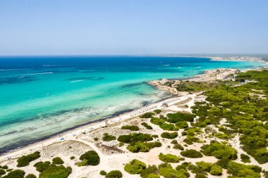 es Trenc Mayorka 'nın kumsal manzarası