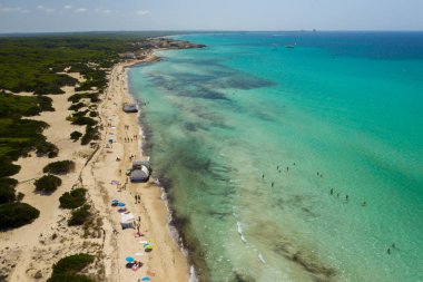 es Trenc Mayorka 'nın kumsal manzarası
