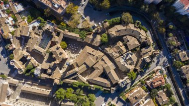 İspanya Palma de Mallorca şehrinin yüksekliğinden manzara