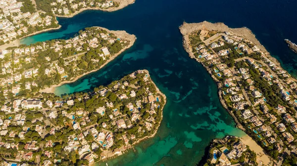 Vista Aérea Bahía Puerto Cala Dor Mallorca España —  Fotos de Stock