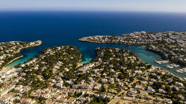 Vista Aérea Golfo Porto Cala Dor Maiorca Espanha — Fotografia de Stock