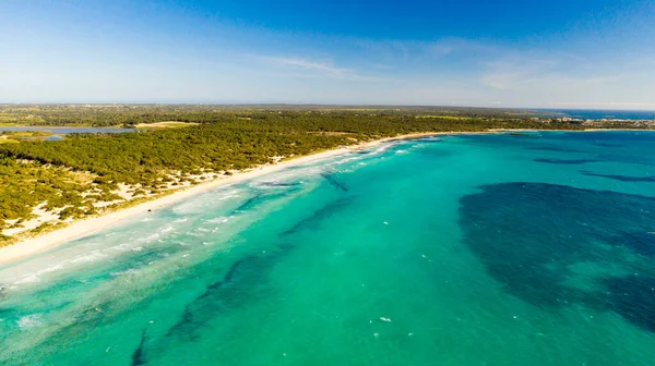 Vista Aérea Praia Trenc Maiorca Espanha — Fotografia de Stock