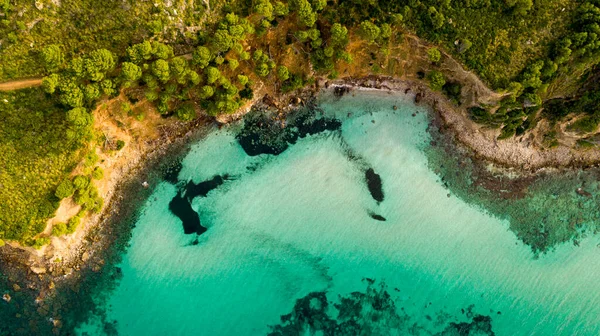 aerial view of the North coast of Majorca Spain