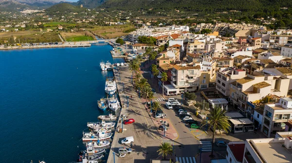 Vista Aérea Del Puerto Andratx Mallorca España — Foto de Stock