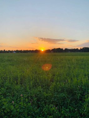 Sahada gün batımı