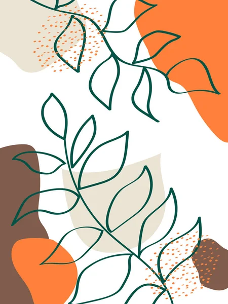  Modern soyut sanat. İskandinav tarzı baskı. İç mekan için tasarım, kağıt kapağı kumaş kutusu için arka plan. Vektör EPS klip sanatı