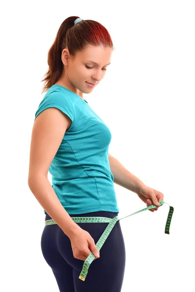 Measuring my hips — Stock Photo, Image