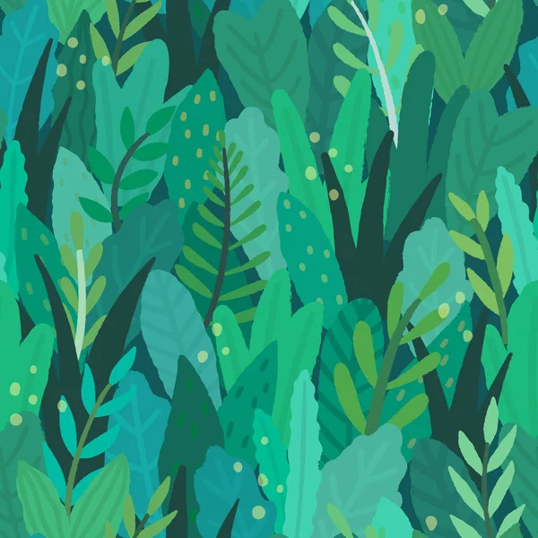 Bosque mágico verde . — Vector de stock