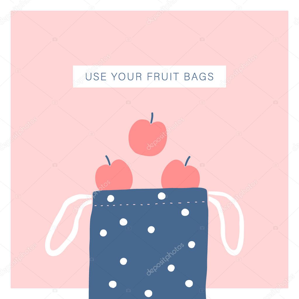 Use your fruit bag. Zero waste lifestyle