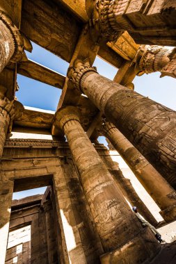 Mısır Nil Com Ombo Tapınağı. Nil Com Ombo Tapınağı. Horus ve Sobek tanrıları, Mısır Tanrıları.