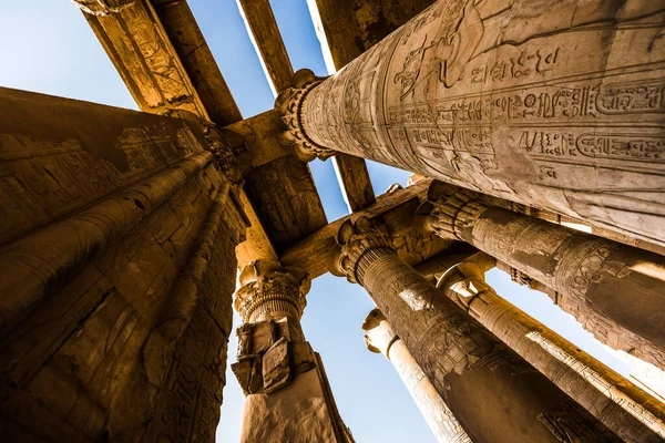 Egito Nil Com Ombo Templo Templo Com Ombo Templo Nilo — Fotografia de Stock