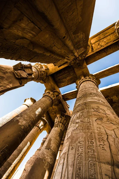Єгипет Ніл Ком Омбо Храм Ком Омбо Храм Ніл Ком — стокове фото
