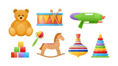 Güzel mantık renkli çocuk oyuncakları geliştirme seti.