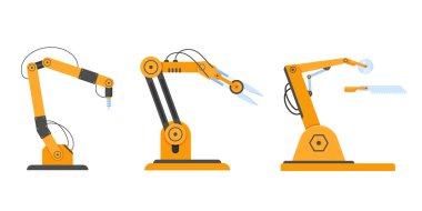 Form kol robotlar, robotik ekipman, fabrika makinaları Endüstri/sanayii donatımı.