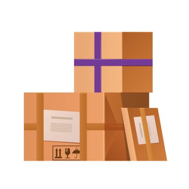 Karton koli kutu. Kutu karton, ambalaj, ambalaj. Kapalı hediye kutusu.