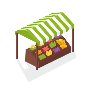 Sebze ve meyve, çiftlik piyasa ile sokak açık atölye sayaç.