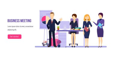 İş görüşmesi, süreç çalışıyor. Beyin fırtınası, Koçluk, takım çalışması, finansal planlama.