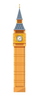 Traditional clock tower of the Westminster Palace meeting, Big Ben. clipart