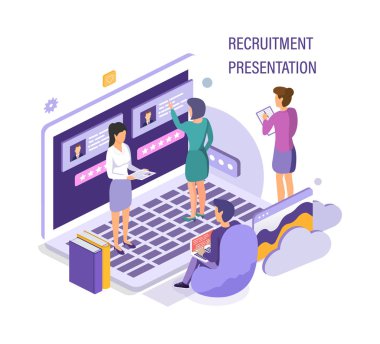 İşe Alım sunu. İşe alma, online işe alım, sosyal medya iletişimi, mülakat iş.