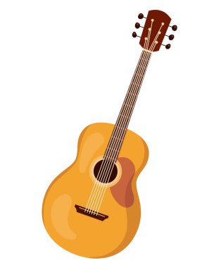 Güzel Dekoratif süsleme ile klasik telli ahşap enstrüman gitar,.