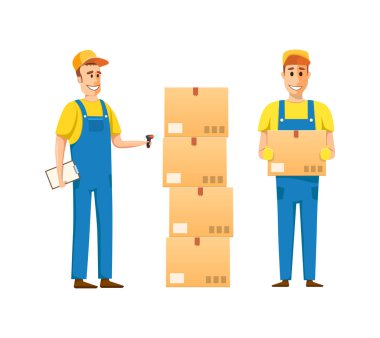 Gümrük noktası çalışanları, markalı giysiler, mal kontrol.