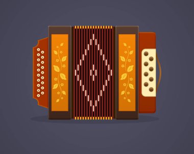 Rus kültür müziği. Modern müzik aleti akordeonu.