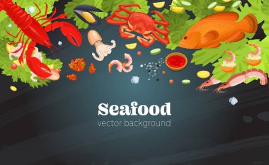 Balık restoran deniz ürünleri yemekleri gıda bir gurme akşam yemeği arka plan pişmiş.