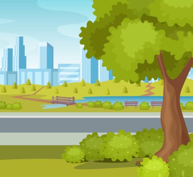 Gökdelen cityscape binaları ile Şehir sokak yolu