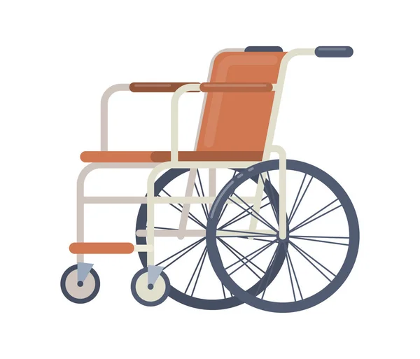 Hospital equipo médico silla de ruedas vector de dibujos animados aislados — Vector de stock