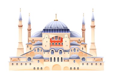 Saint Sophie Cathedral Byzantine art monument vector clipart