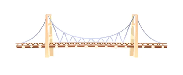 Famoso hito el puente del Bósforo en Estambul . — Vector de stock