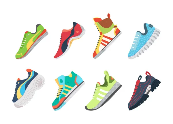 Pohodlná obuv pro trénink, běh a chůzi. — Stockový vektor